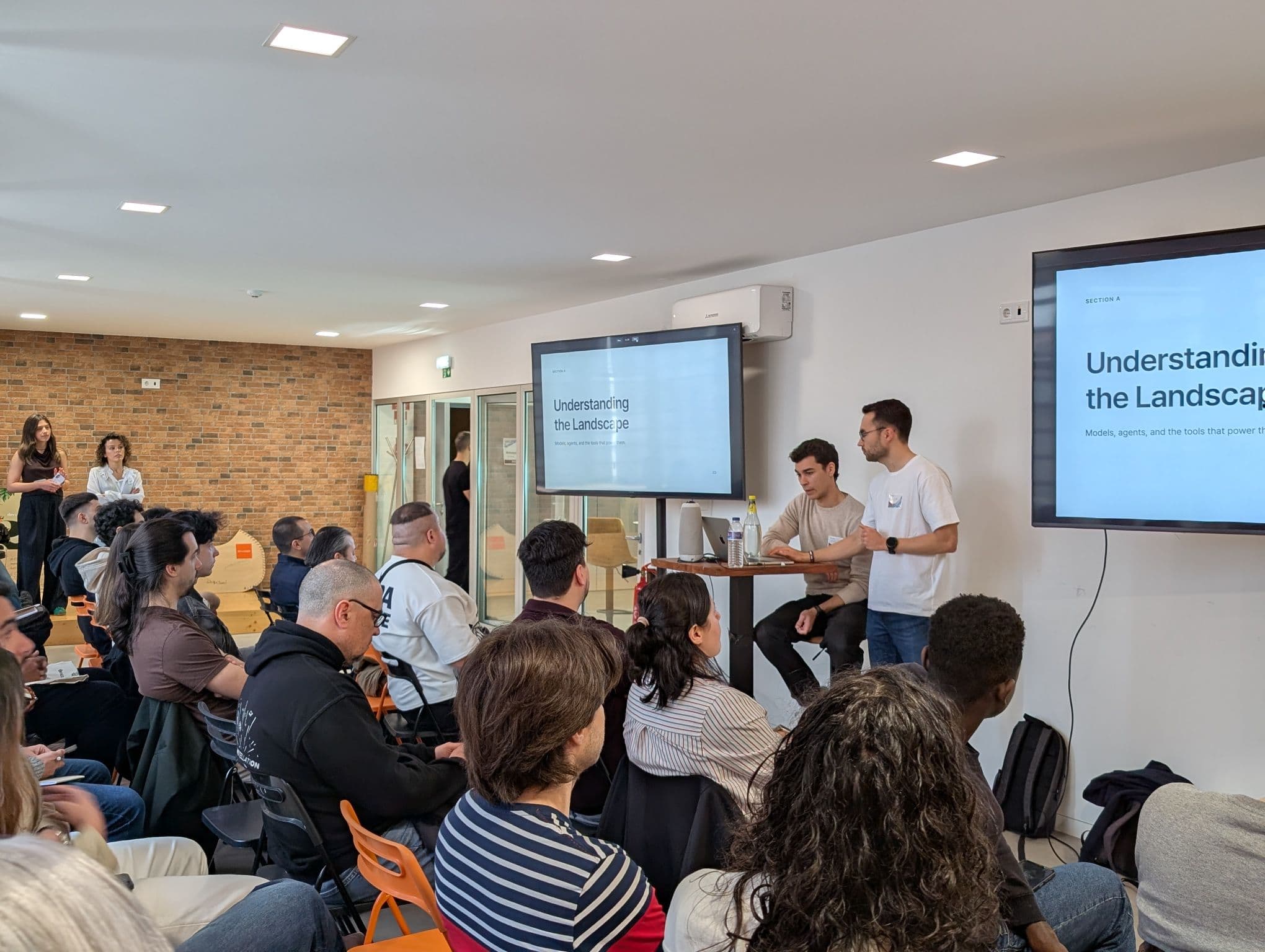 A packed room at a previous TensorOps community talk